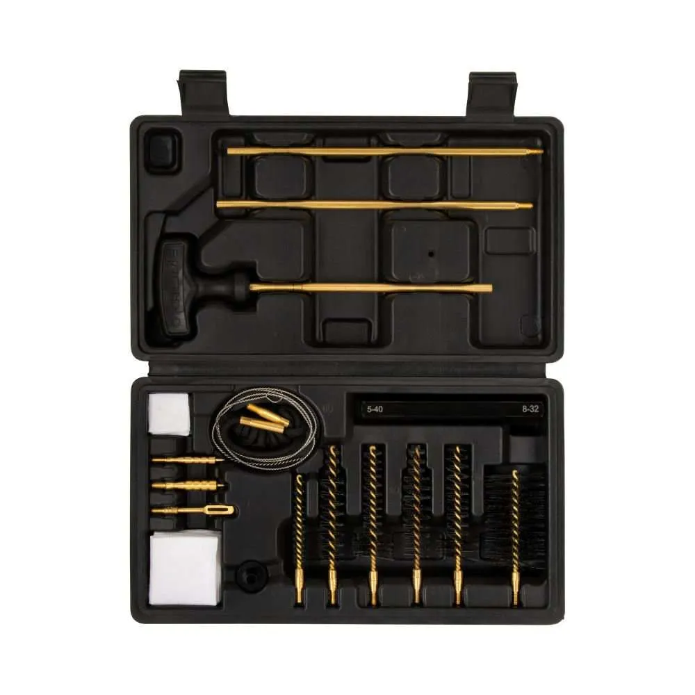 Allen Krome Modern Sporting Rifle Cleaning Kit, .22, .223, 30, & 308 Cal., 17-Pieces, Black by Allen