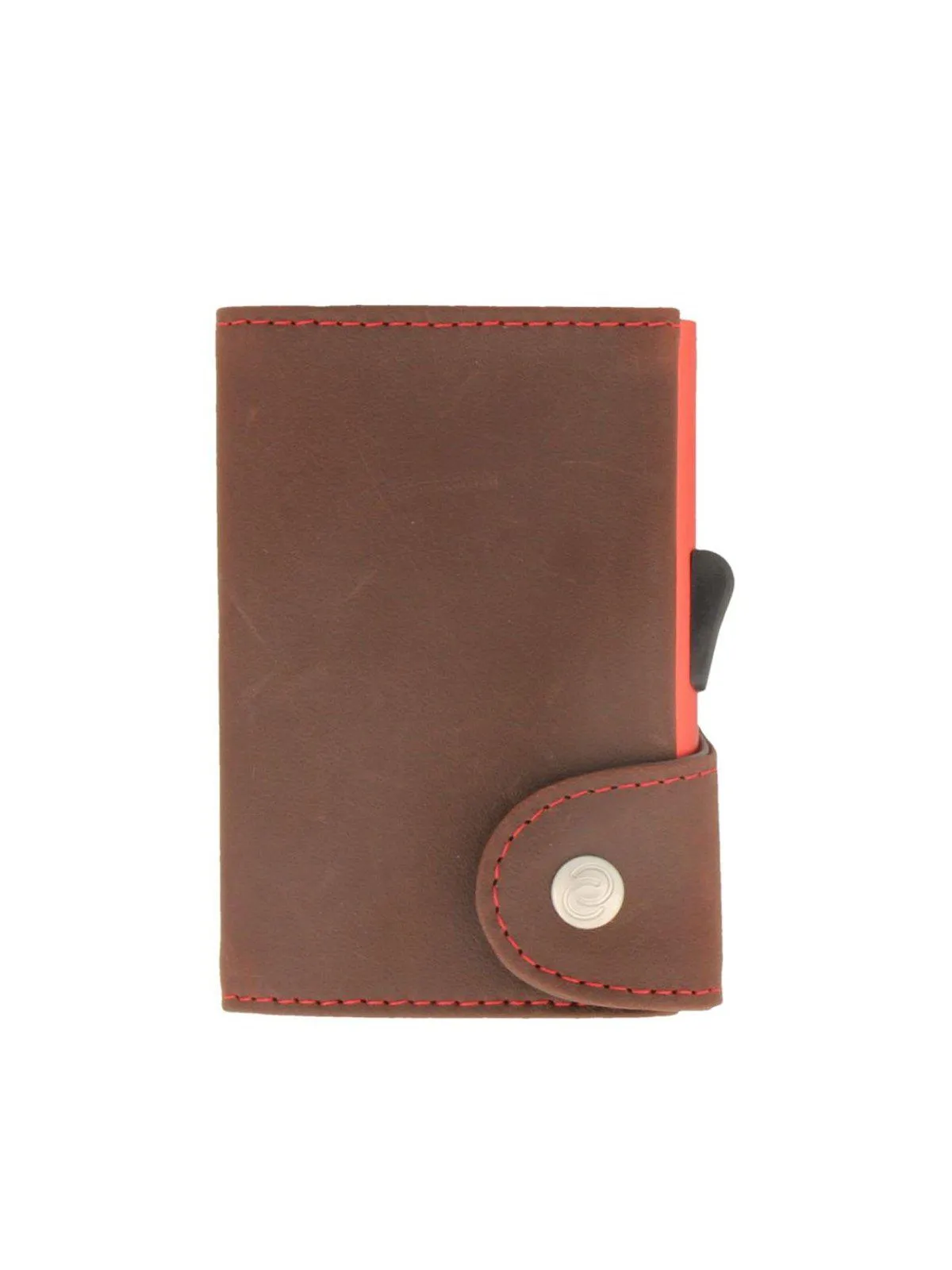 C-Secure Italian Leather RFID Wallet Auburn