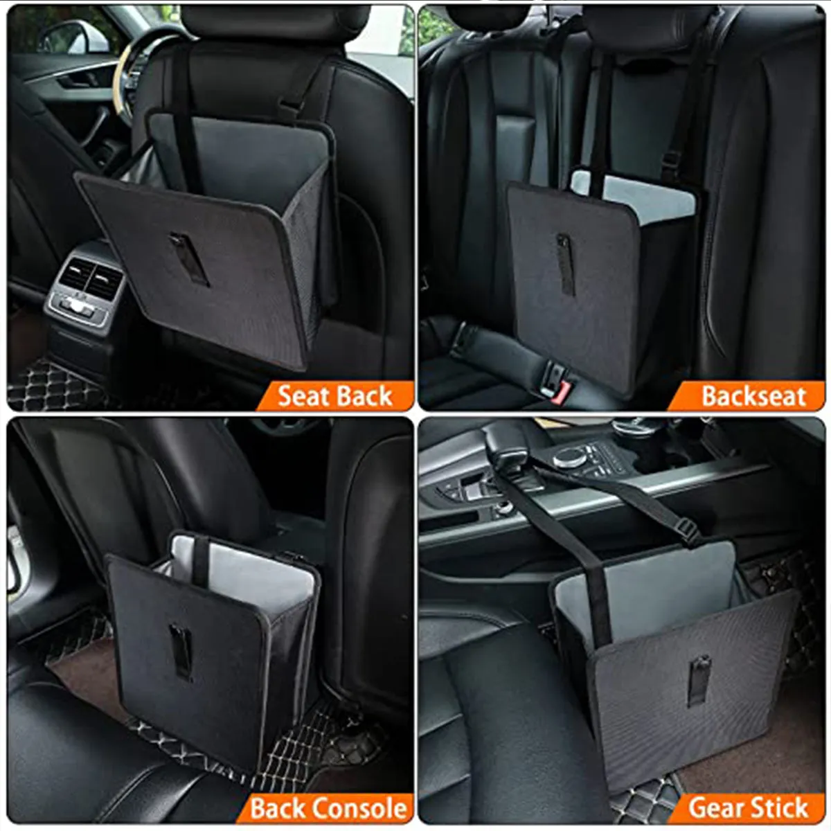 Car Trash Can, Custom Fit For Your Cars, Waterproof Foldable Auto Garbage Bag, Leak-Proof Car Organizer and Storage Bag, Car Garbage Can Hanging