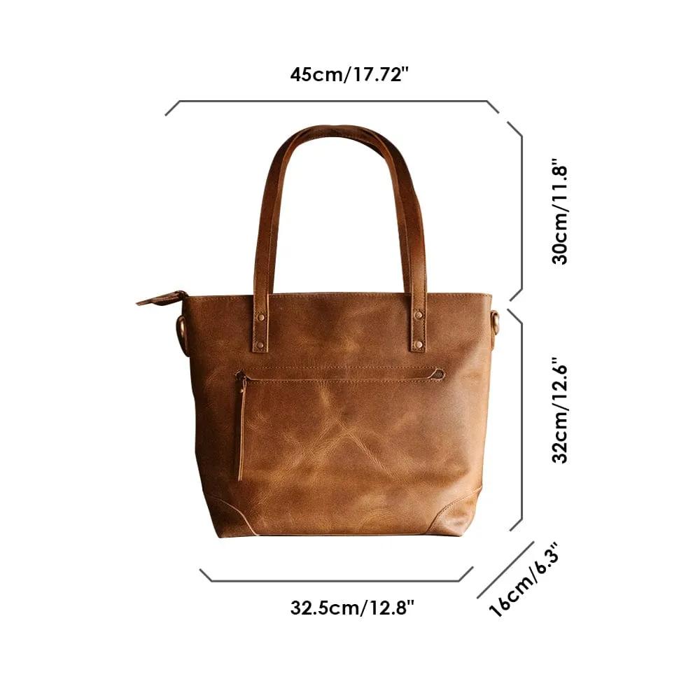 Eva Leather Zip Tote (PROMO OS)