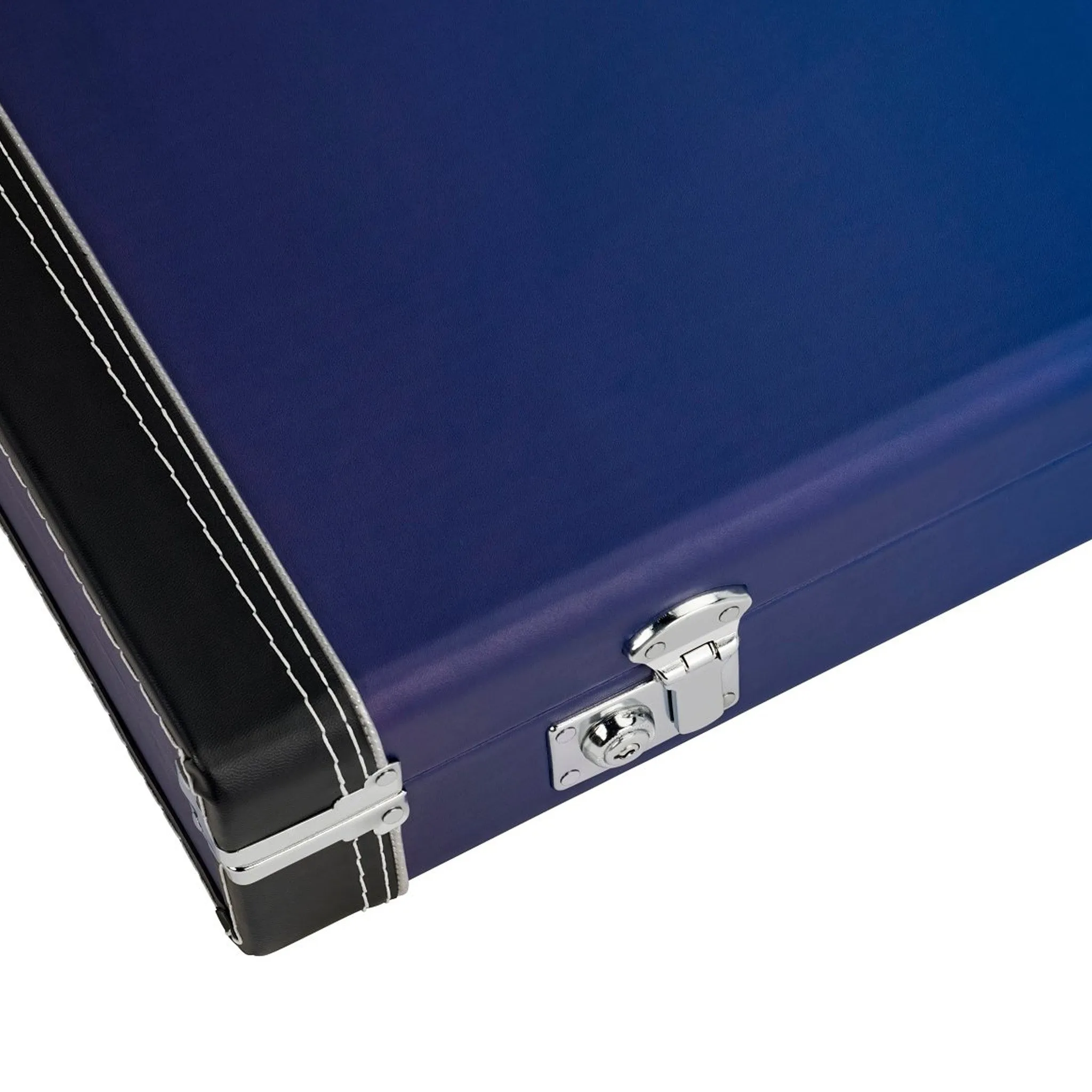 Fender Deluxe Ombré Stratocaster/Telecaster Guitar Case, Belair Blue