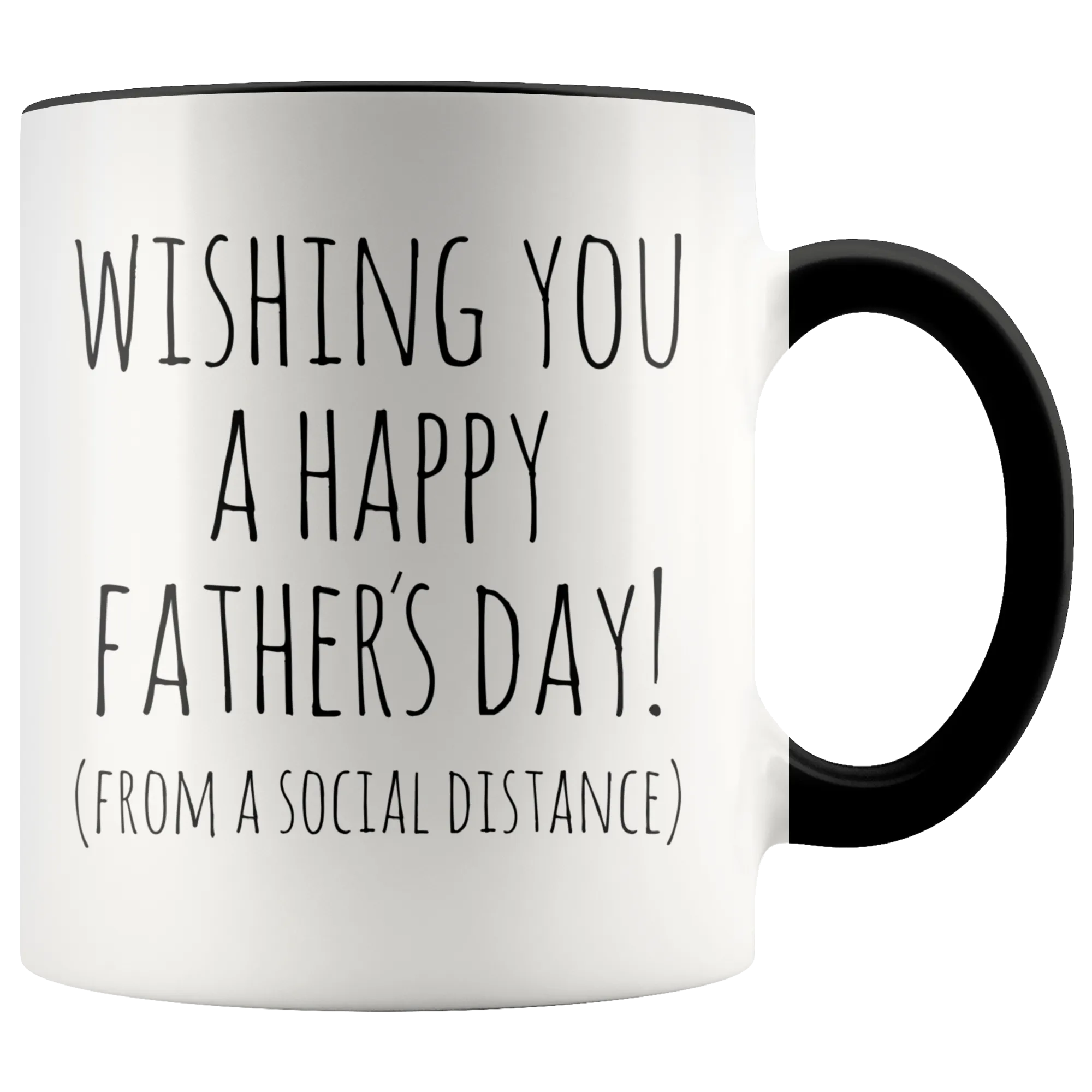 Happy Father's Day From a Social Distance Mug 2020 Dad Gift Idea Funny Fathers Day Coffee Cup