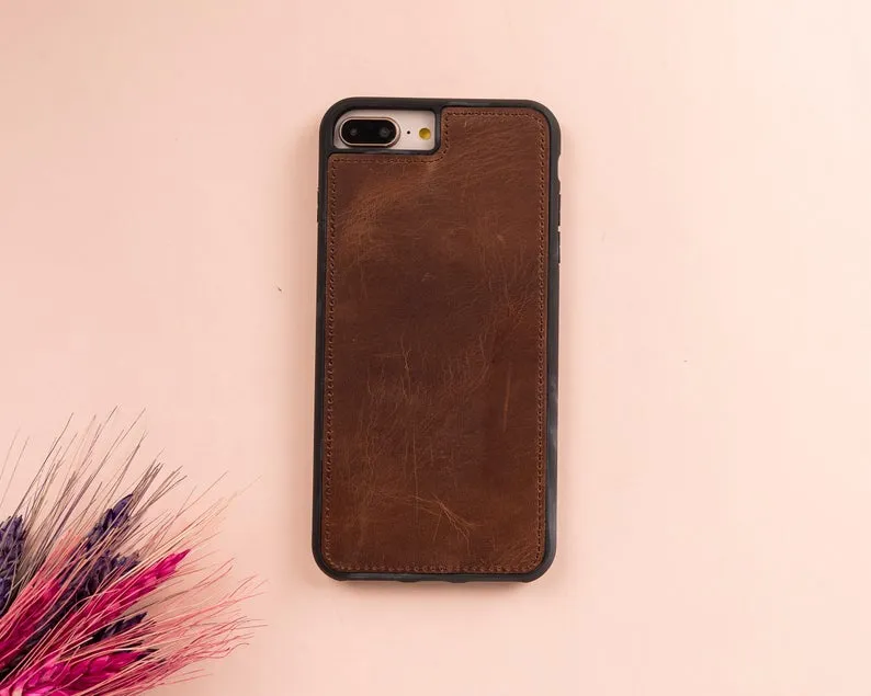 Leather Magnetic Detachable Wallet Case for iPhone 7/8