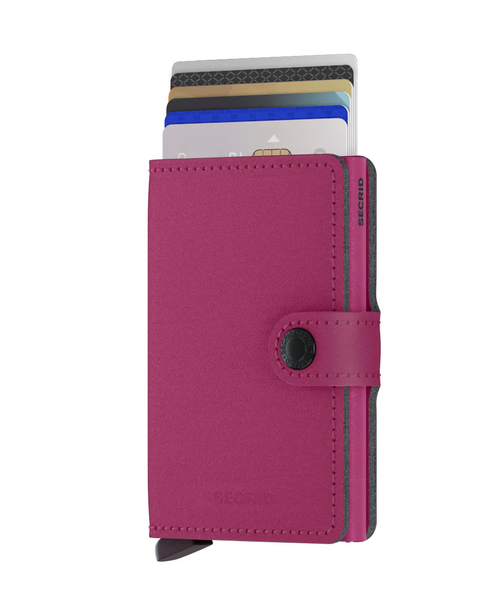 Miniwallet Vegan Yard Fuchsia/Fuchsia RFID Secure