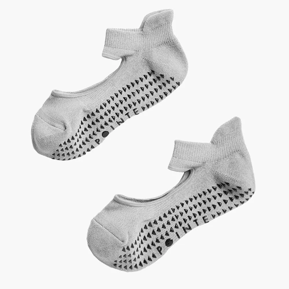 Pointe Studio Josie Grip Strap - Heather Grey