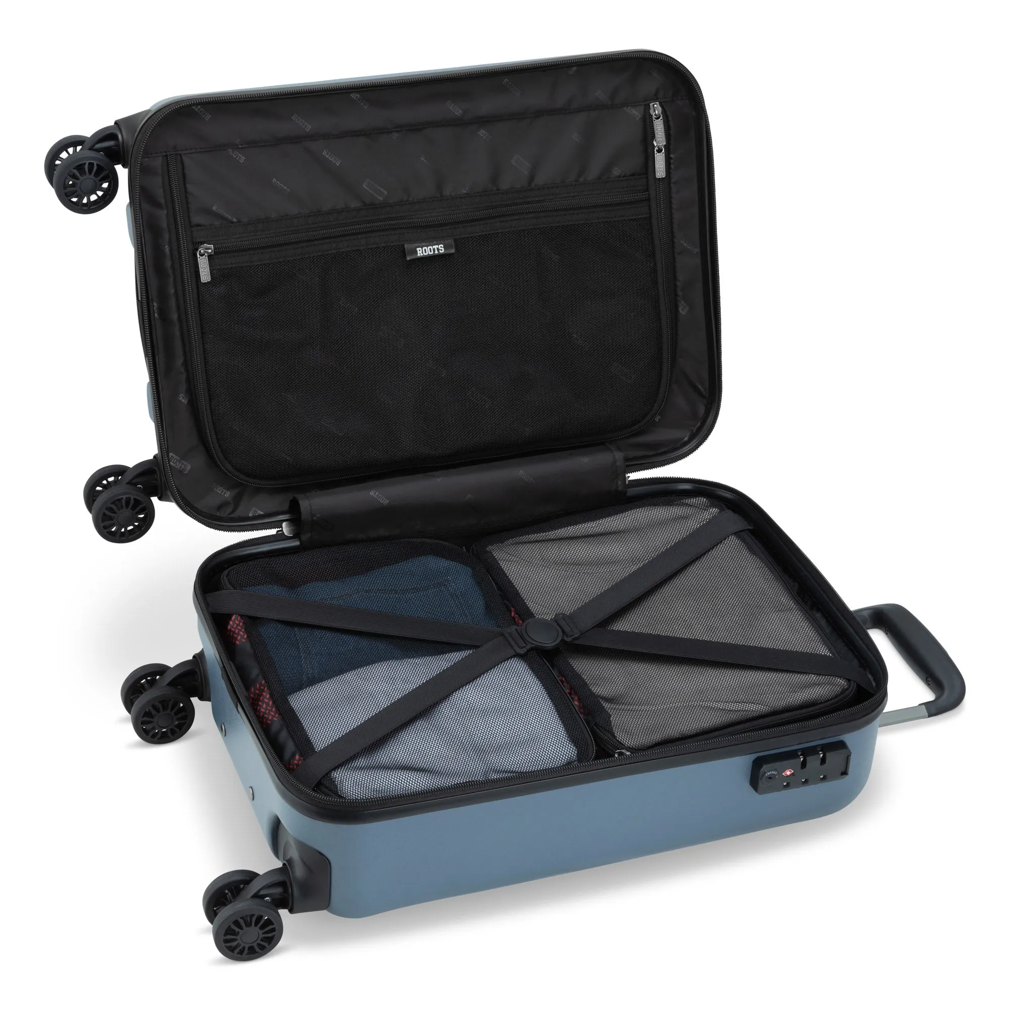 Roots Chalet Hardside Spinner Carry-on with Packing Cubes