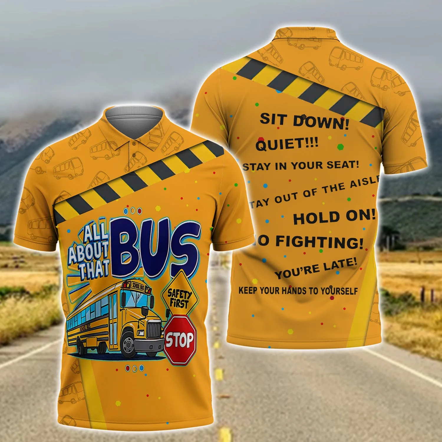 School Bus Driver 3D Full Print 01