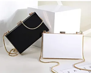 Solid Blush Pink Box Clutch Crossbody Bag